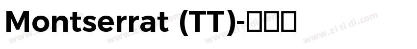 Montserrat (TT)字体转换